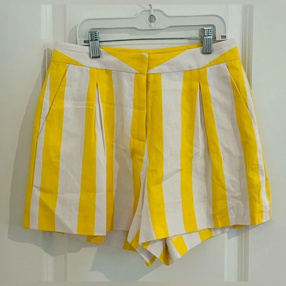 L'AGENCE Vittoria Striped High Waisted Shorts - Picture 4 of 8